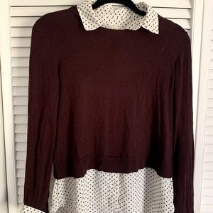 Loft collared sweater. Size medium